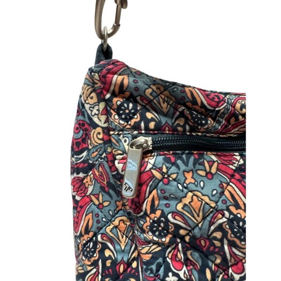 Travelon Quilted Paisley Crossbody Bag With Adjustable Strap - Picture 9 of 16